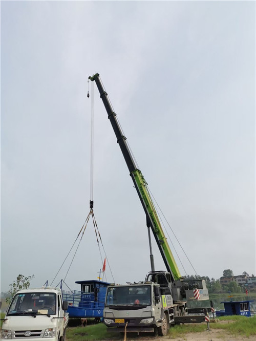 黄龙县桥梁建设吊装案例